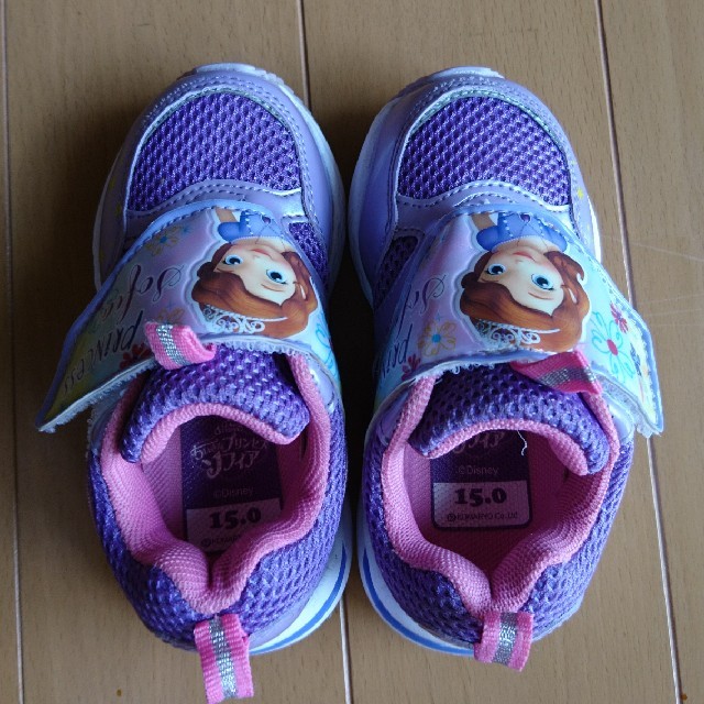Disney(ディズニー)のこのママ様☆小さなプリンセスソフィア☆スニーカー(15) キッズ/ベビー/マタニティのキッズ靴/シューズ(15cm~)(スニーカー)の商品写真