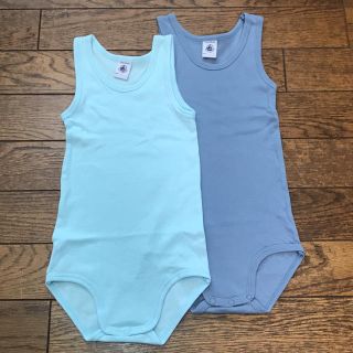 プチバトー(PETIT BATEAU)のプチバトー ロンパース２枚セット24m(ロンパース)