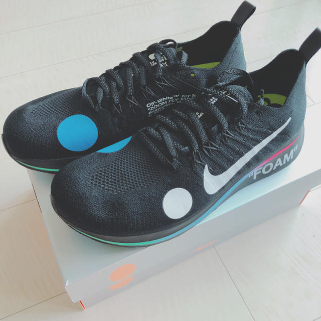 込み US10 NIKE off white zoom fly