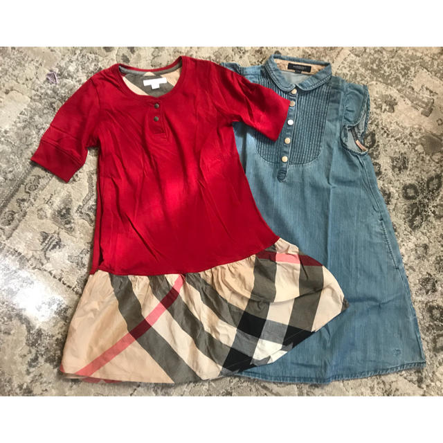 BURBERRY(バーバリー)の美品 バーバリーロンドン 8Y 128㎝、120㎝ 6点セット キッズ/ベビー/マタニティのキッズ服女の子用(90cm~)(ワンピース)の商品写真