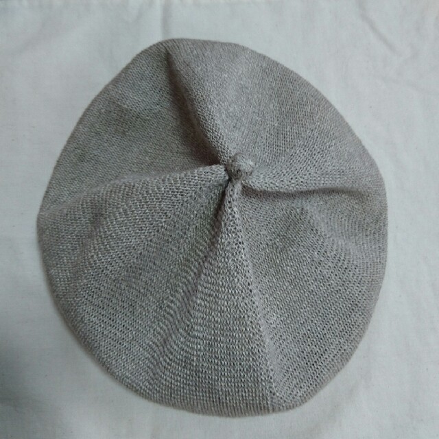 mature ha  トップギャザーリネンベレー レディースの帽子(ハンチング/ベレー帽)の商品写真