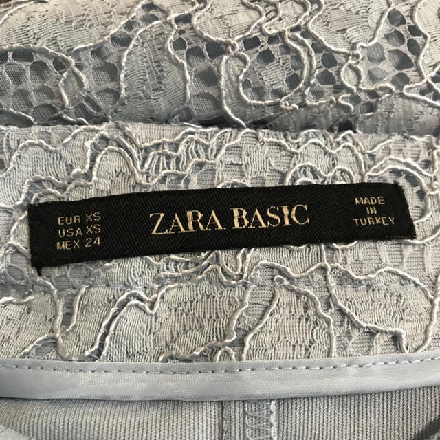 ZARA(ザラ)のZARA レース タイトスカート XS ブルー レディースのスカート(ひざ丈スカート)の商品写真