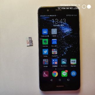 最終値下げHUAWEI P10 lite 64GB SDカード付き　ブラック(スマートフォン本体)