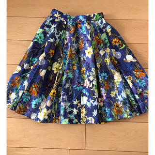 ダブルスタンダードクロージング(DOUBLE STANDARD CLOTHING)の美品 ダブルスタンダードクロージング 花柄スカート(ひざ丈スカート)