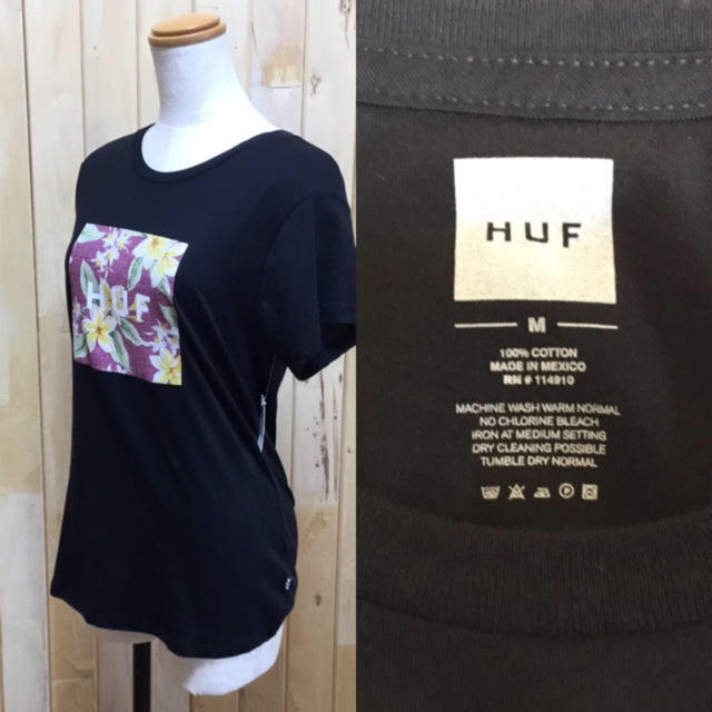 HUF(ハフ)の★SALE★HUF BURGUNDY ALOHA BOX TEE/M レディースのトップス(Tシャツ(半袖/袖なし))の商品写真