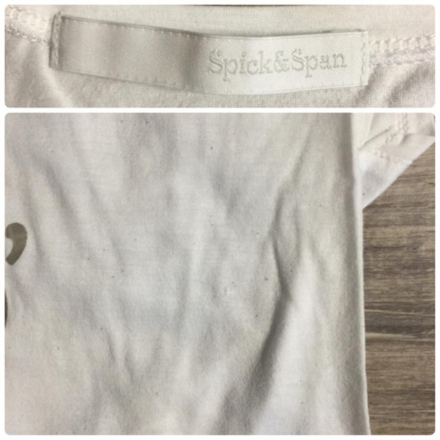 Spick & Span(スピックアンドスパン)の【Spick & Span】シルバープリント ロゴTシャツ レディースのトップス(Tシャツ(半袖/袖なし))の商品写真