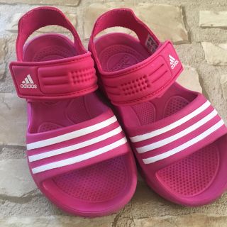 アディダス(adidas)の16cm❤アディダス サンダル ピンク (サンダル)