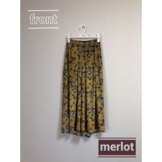 メルロー(merlot)のmerlot 花柄 ワイドパンツ(カジュアルパンツ)