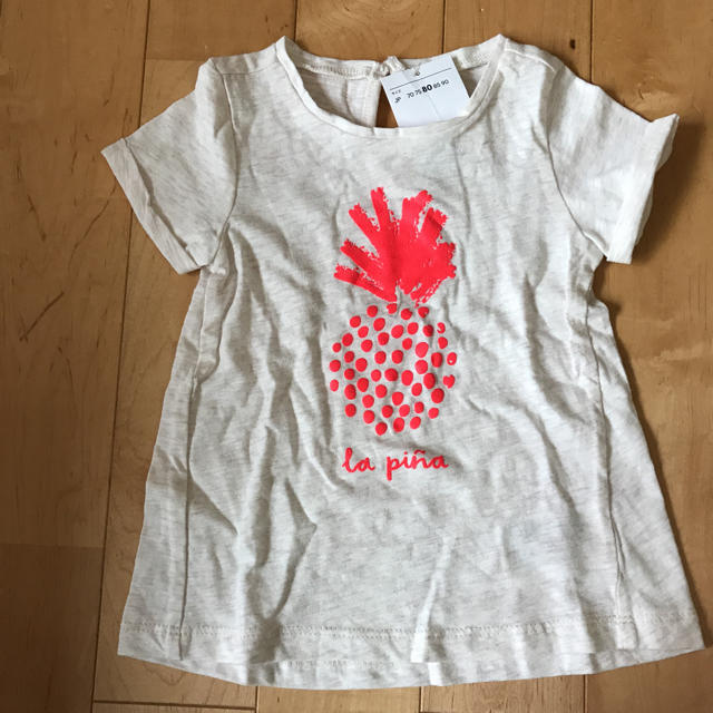 H&M(エイチアンドエム)のH&M Ｔシャツ3点セット タグ付き新品 キッズ/ベビー/マタニティのベビー服(~85cm)(Ｔシャツ)の商品写真