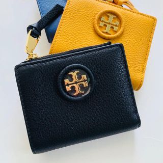 トリーバーチ(Tory Burch)のトリーバーチ 折財布 ブラック ミニ ウォレット 旅行用 黒 大人気 プレゼント(財布)