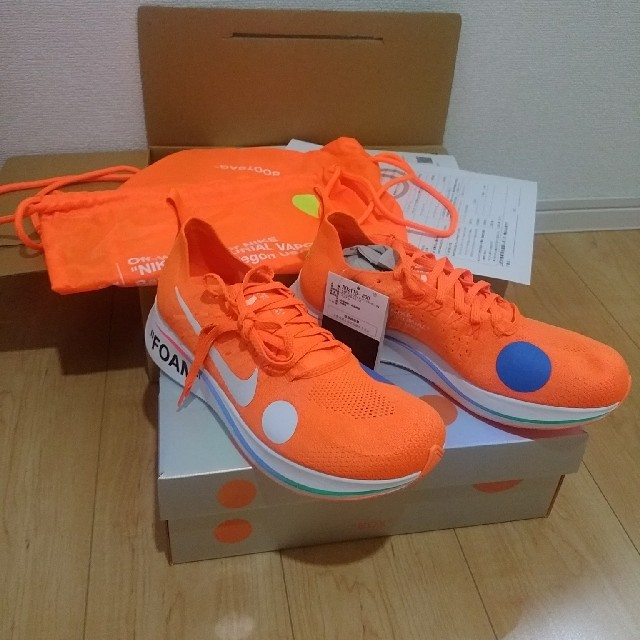 Nike zoom fly off-white orange US9