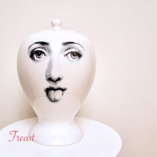 べー☆♡フォルナセッティ fornasetti モチーフ♡花瓶 フラワーベース