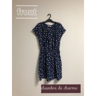 シャンブルドゥシャーム(chambre de charme)のchambre de charme 花柄 ワンピース(ひざ丈ワンピース)