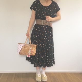 グリモワール(Grimoire)のvintage used  flower ワンピース(ひざ丈ワンピース)