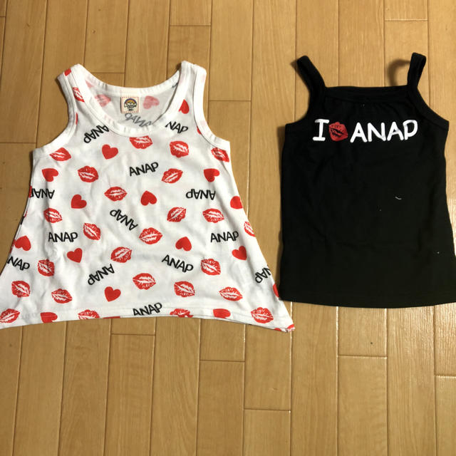 ANAP Kids(アナップキッズ)のアナップkidsキャミソール キッズ/ベビー/マタニティのキッズ服女の子用(90cm~)(Tシャツ/カットソー)の商品写真