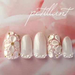 3dフラワーnailNo38 コスメ/美容のネイル(つけ爪/ネイルチップ)の商品写真