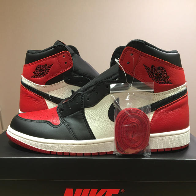 【最安値】NIKE AIR JORDAN 1 BRED TOE 26cm