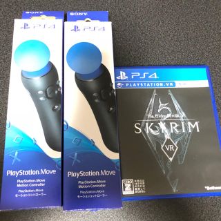 プレイステーションヴィーアール(PlayStation VR)のスカイリム モーションコントローラー2本セット(家庭用ゲームソフト)