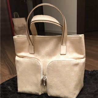 グッチ(Gucci)のGUCCI♡トートバック 白(トートバッグ)