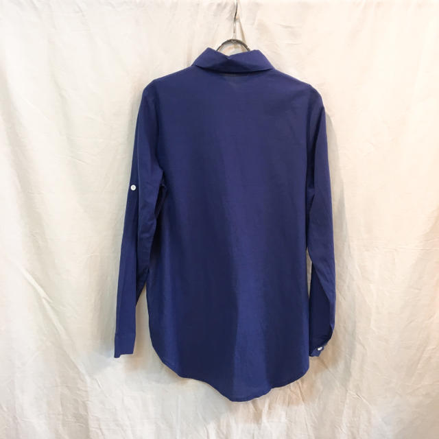 ROSE BUD(ローズバッド)のセレクトショップ購入 ポリーヌブロー 2wayシャツ ブルー 美品 レディースのトップス(シャツ/ブラウス(長袖/七分))の商品写真