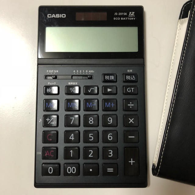 カシオ 実務電卓 12桁 JS-201SK-BK-N 味わい深かっ ブラック カシオ 実務電卓 12桁 JS-201SK-BK-N 味わい深かっ ブラック