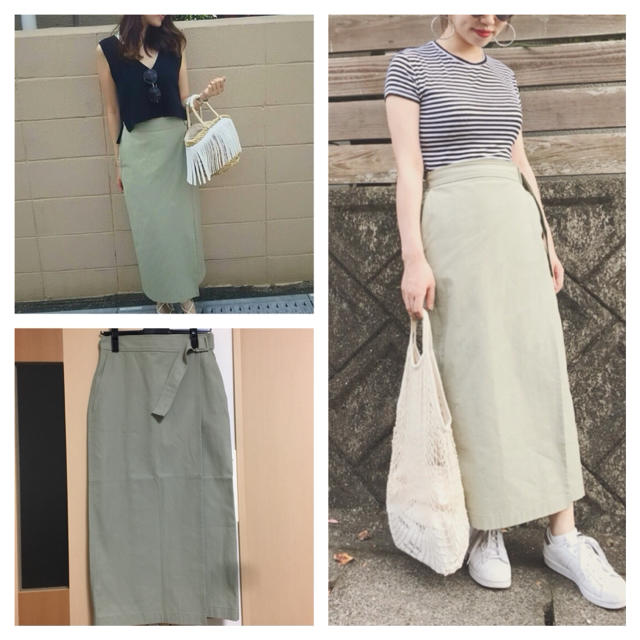 Adam et Rope' - 新品☆アダムエロペ☆キャンバスライトラップスカート