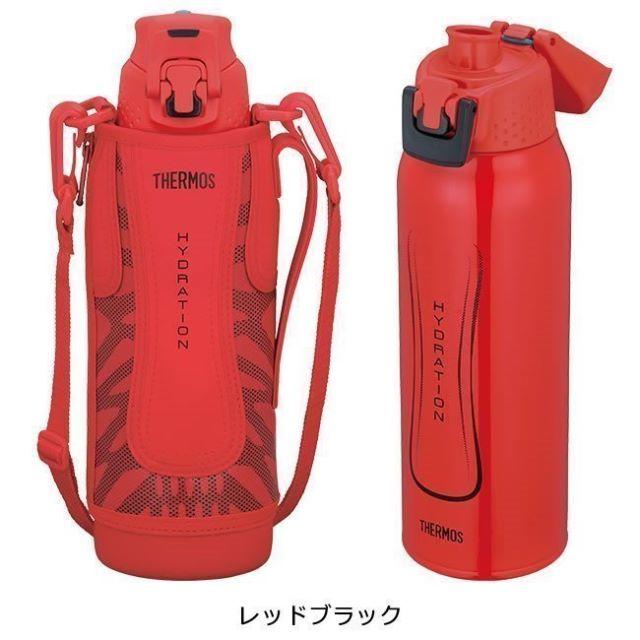 THERMOS(サーモス)のm2m様専用　新品　サーモス　真空断熱スポーツボトル　1L水筒　レッド　着払い インテリア/住まい/日用品のキッチン/食器(弁当用品)の商品写真