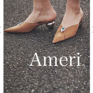 アメリヴィンテージ(Ameri VINTAGE)の【美品❗️】Ameri VINTAGE ビジュー付き2WAYミュール/サンダル (ミュール)