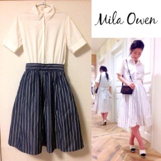 ミラオーウェン(Mila Owen)のミラオーウェン  ワンピース 美品(ひざ丈ワンピース)