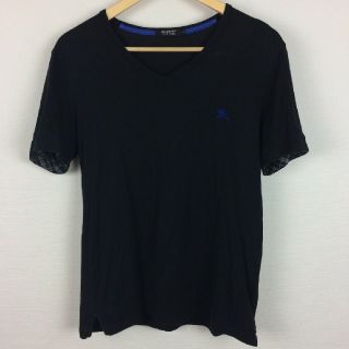 バーバリーブラックレーベル(BURBERRY BLACK LABEL)のBURBERRY BLACK LABEL 半袖カットソー ブラック サイズ2(Tシャツ/カットソー(半袖/袖なし))