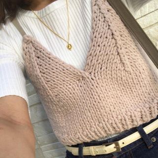 ヘザー(heather)のknit bustier (最終値下げ   本日まで限定出品)(ニット/セーター)