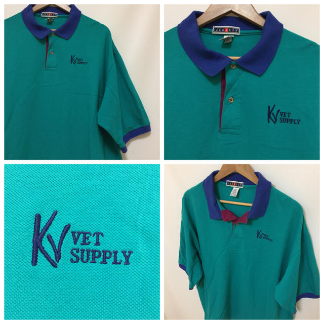 KV VET SUPPLY 企業系 JERZEES ビッグシルエット US古着 メンズのトップス(ポロシャツ)の商品写真