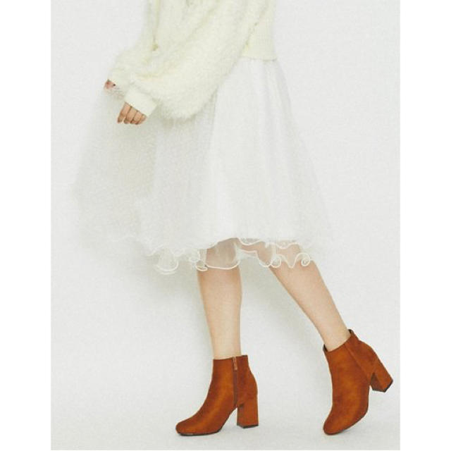 merry jenny(メリージェニー)のレトロガール チュールフレアスカート ホワイト レディースのスカート(ひざ丈スカート)の商品写真