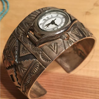 マライカ(MALAIKA)のマライカ 購入シルバーバングルウォッチ(腕時計)
