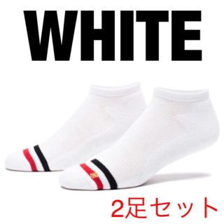 アンディフィーテッド(UNDEFEATED)のUNDEFEATED LOW PRO ANKLE SOCKS - WHITE (ソックス)