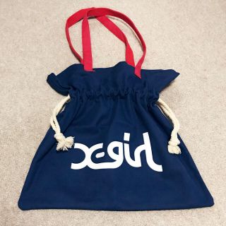 エックスガール(X-girl)の【まるさん専用】X-girl 巾着トート GATHERED CANVAS BAG(トートバッグ)