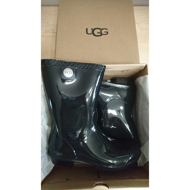 UGG(アグ)の【新品】UGG レインブーツ ブラック レディースの靴/シューズ(レインブーツ/長靴)の商品写真