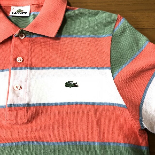 LACOSTE(ラコステ)のラコステ　マルチボーダー　ポロシャツ メンズのトップス(ポロシャツ)の商品写真