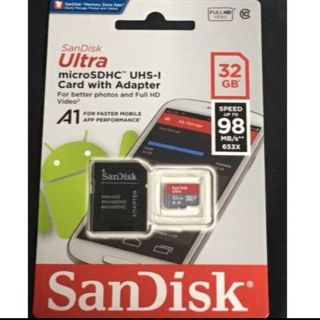 32GB マイクロSDカード microSD サンディスク(PC周辺機器)