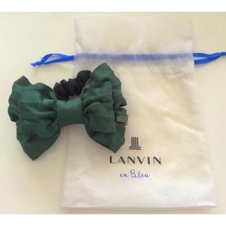 ランバンオンブルー(LANVIN en Bleu)の値下げ中！ランバン ワイヤーリボンシュシュ(ヘアゴム/シュシュ)