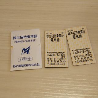 メイテツヒャッカテン(名鉄百貨店)の名鉄乗車証2枚セット(鉄道乗車券)