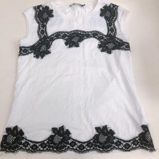 ドルチェアンドガッバーナ(DOLCE&GABBANA)のドルチェ&ガッバーナ レース ノースリーブ(Tシャツ(半袖/袖なし))