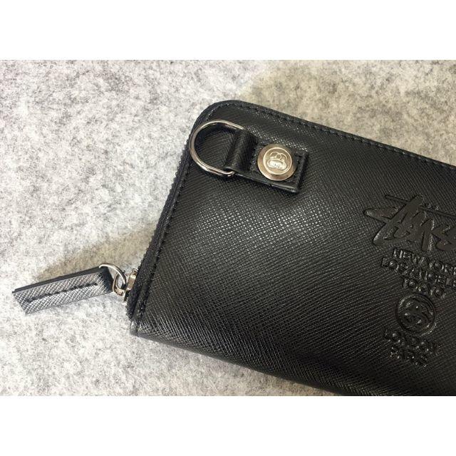 美品未使用 STUSSY ステューシー メンズ 長財布 小銭入れあり ブラック