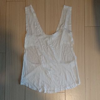 ザラ(ZARA)のZARA レディースタンクトップ M 白(タンクトップ)