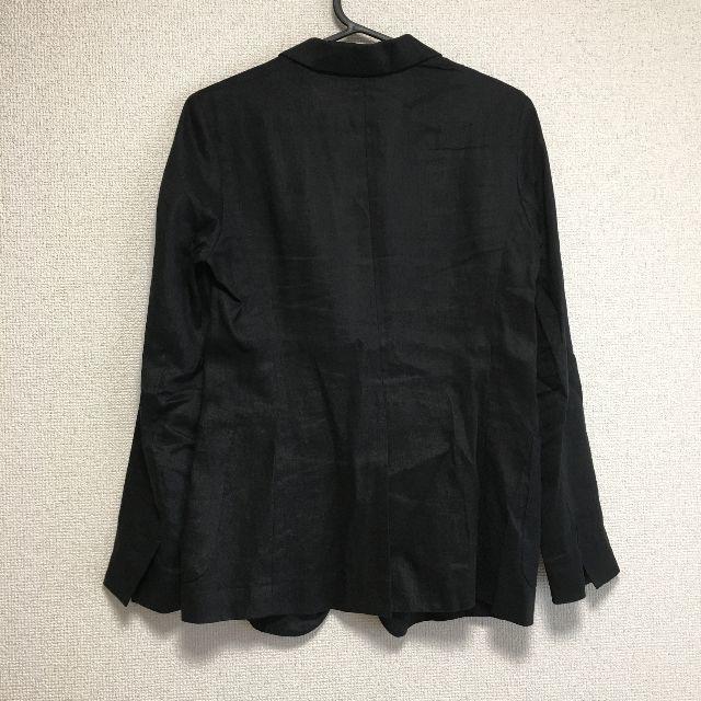 UNIQLO(ユニクロ)の夏用プレミアムリネンジャケット　ブラック　Sサイズ レディースのジャケット/アウター(テーラードジャケット)の商品写真