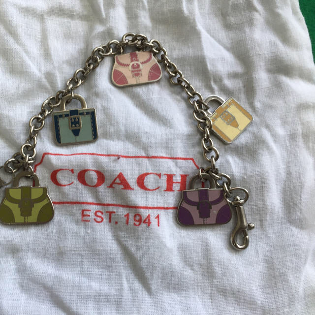 COACH(コーチ)の☆お値下☆コーチ バックチャームストラップ キーホルダー ハンドメイドのファッション小物(バッグチャーム)の商品写真