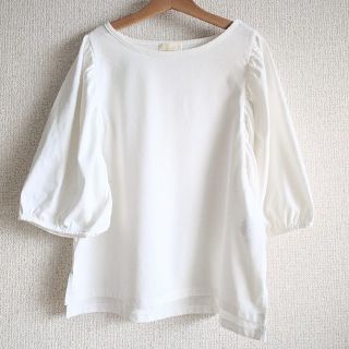 イエナ(IENA)の美品☆earthmusic&ecology◇白お袖可愛いTシャツカットソー

(カットソー(半袖/袖なし))