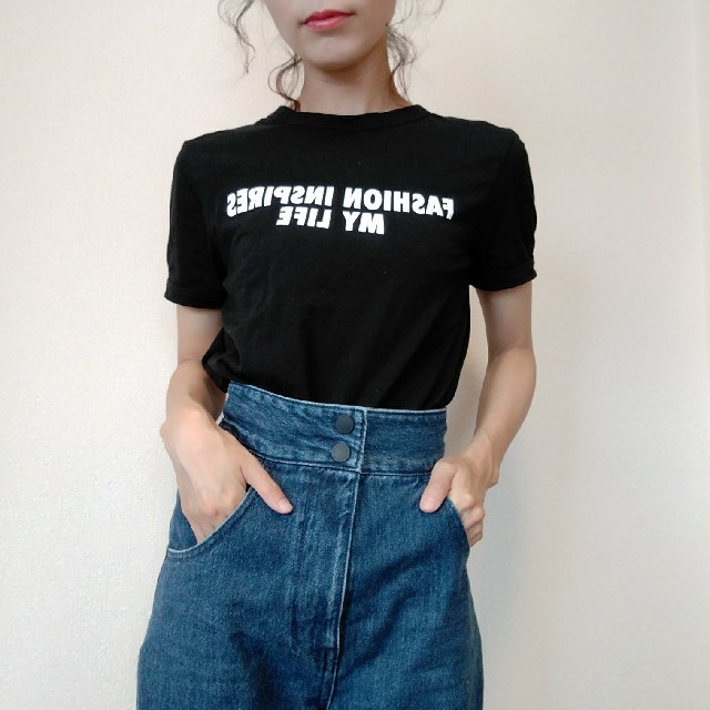 ZARA(ザラ)のzara 今季購入　ロゴT　Sサイズ レディースのトップス(Tシャツ(半袖/袖なし))の商品写真