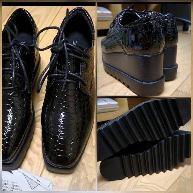 パンプス　プラットフォームシューズ レディースの靴/シューズ(ローファー/革靴)の商品写真