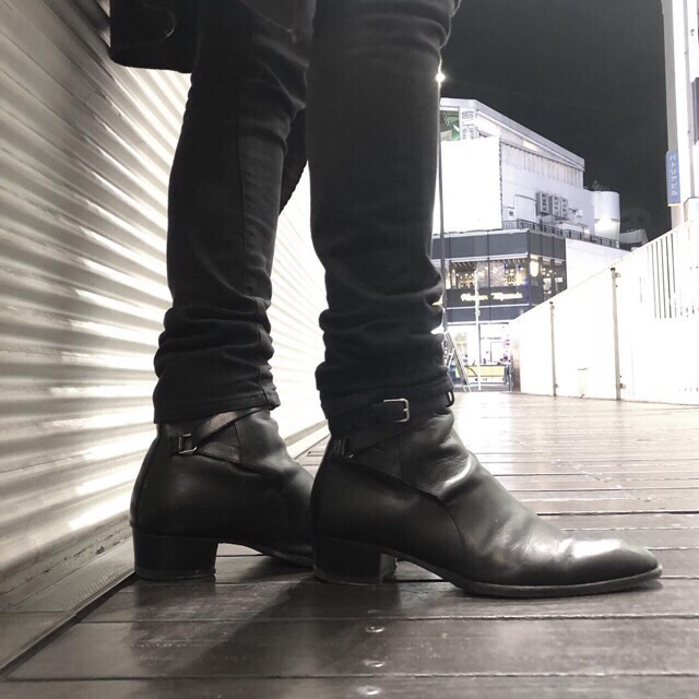 saint laurent paris ジョッパーブーツ ヒールブーツ